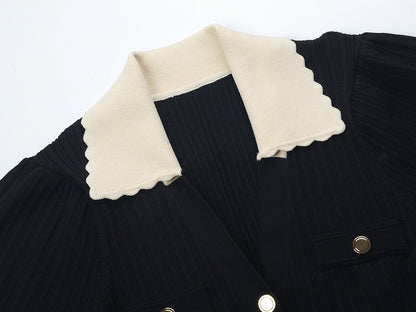 Levoire | Robe Midi À Col En Tricot