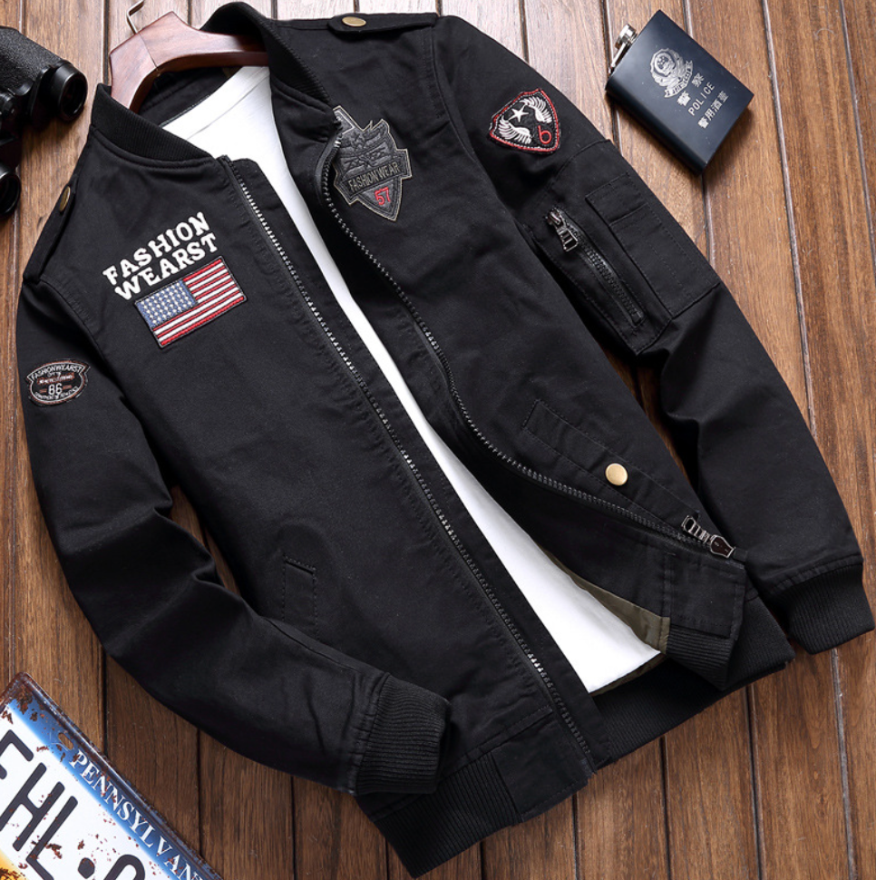 Levoire | Veste militaire robuste pour hommes Noir