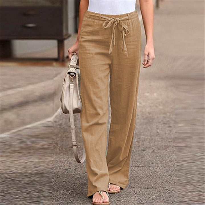 Levoire | Pantalons En Coton Pour Femmes Brun clair