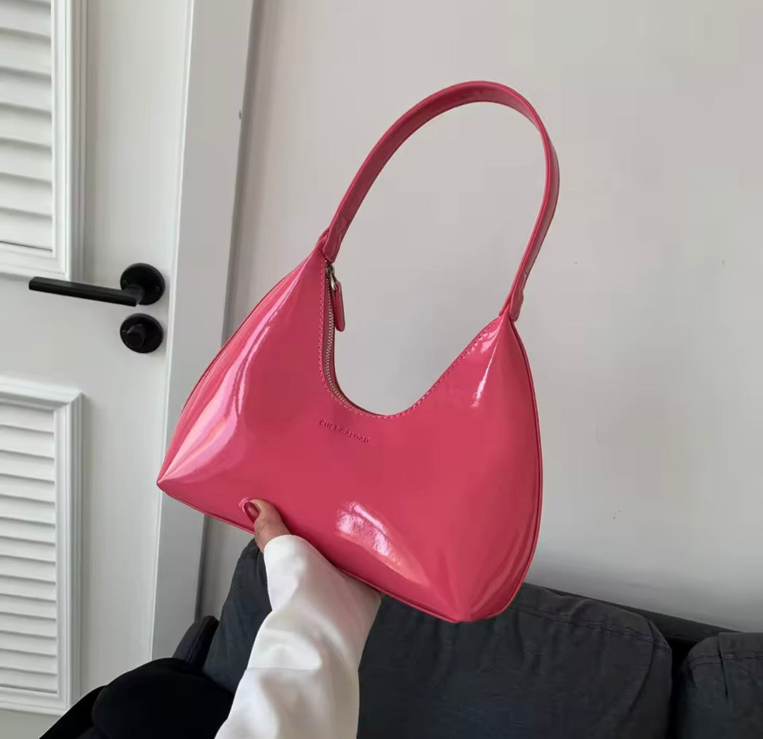 Levoire | Sac À Bandoulière En Cuir Verni Rosa
