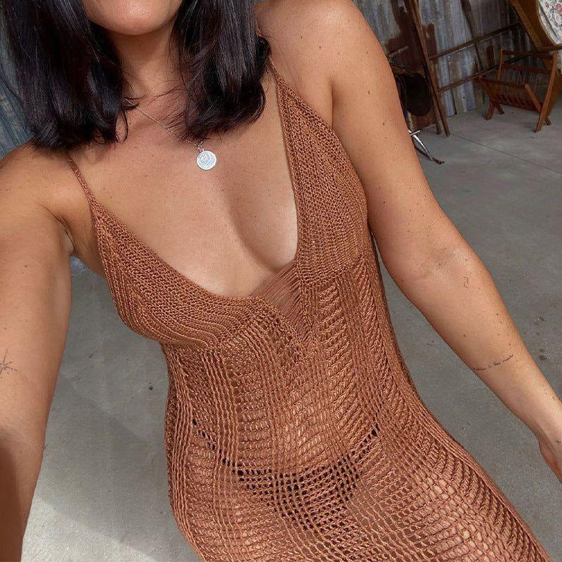 Levoire | Robe Maxi Couverture En Maille