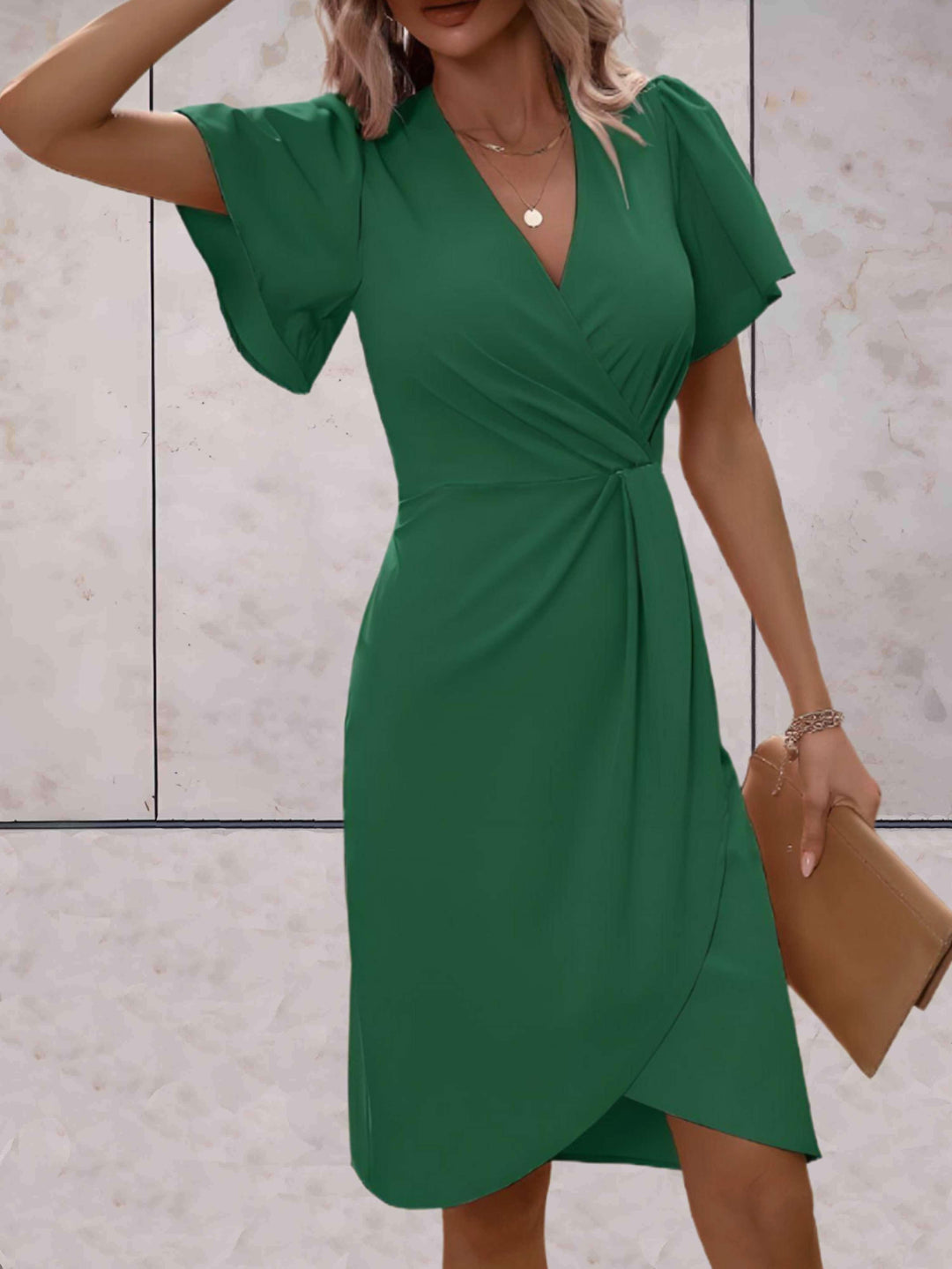 Levoire | Robe Portefeuille Classique Avec Décolleté En V