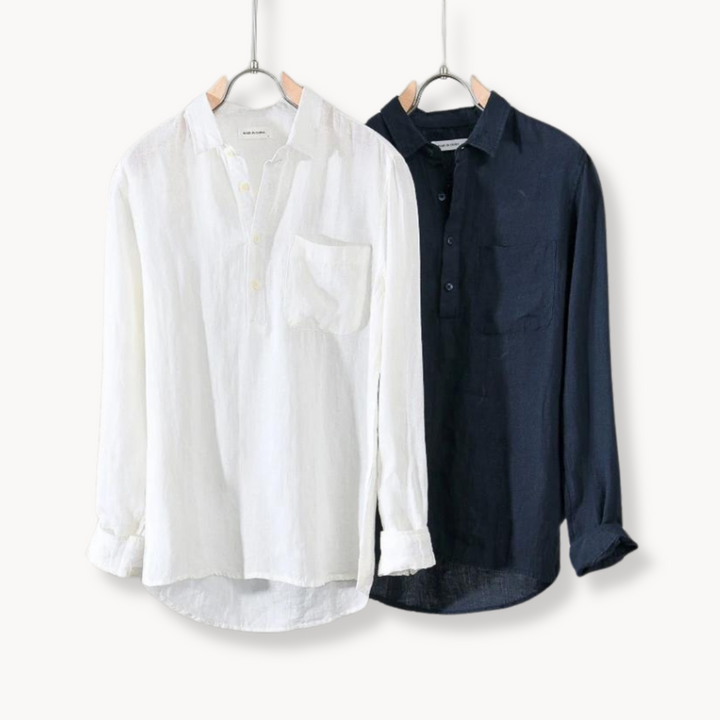 Levoire | Lavage Popover Respirant & Léger Luxe Coupe Slim Chemise