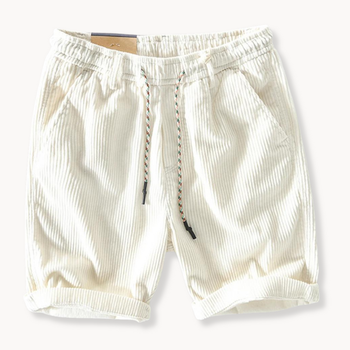 Levoire | Pantalons En Velours Côtelé Confortables Et Élégants Pantalons À Mi-Cuisses Blanc