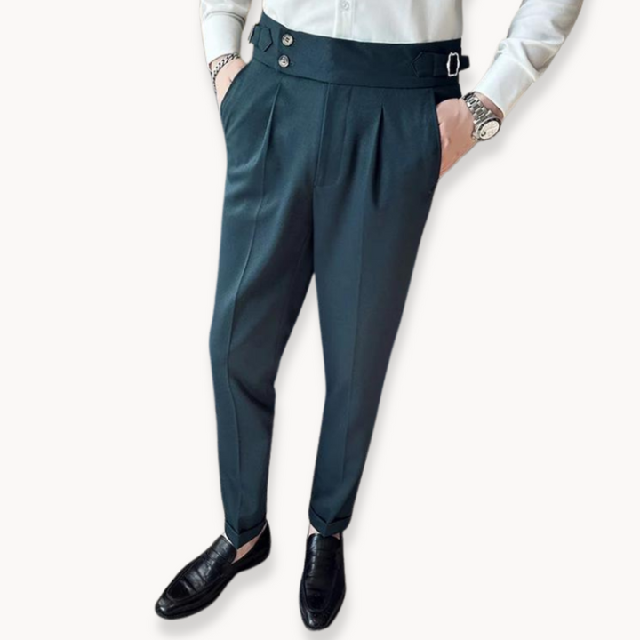 Levoire | Pantalons Ajustables Coupe Slim Et Design Polyvalent Vert