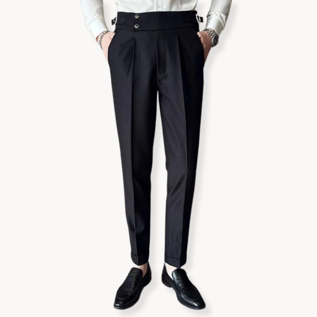 Levoire | Pantalons Ajustables Coupe Slim Et Design Polyvalent Noir