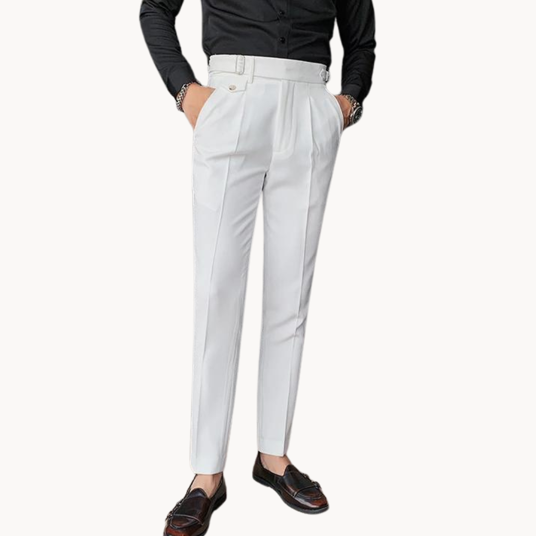 Levoire | Pantalons Élégants Récolte De Vin Style Britannique Et Coupe Confortable