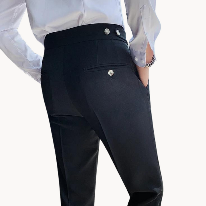 Levoire | Pantalons Élégants Récolte De Vin Style Britannique Et Coupe Confortable