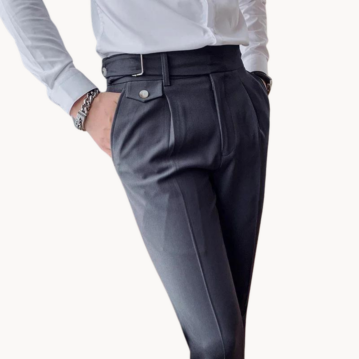 Levoire | Pantalons Élégants Récolte De Vin Style Britannique Et Coupe Confortable