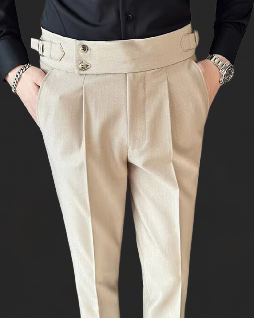 Levoire | Pantalons Ajustables Coupe Slim Et Design Polyvalent