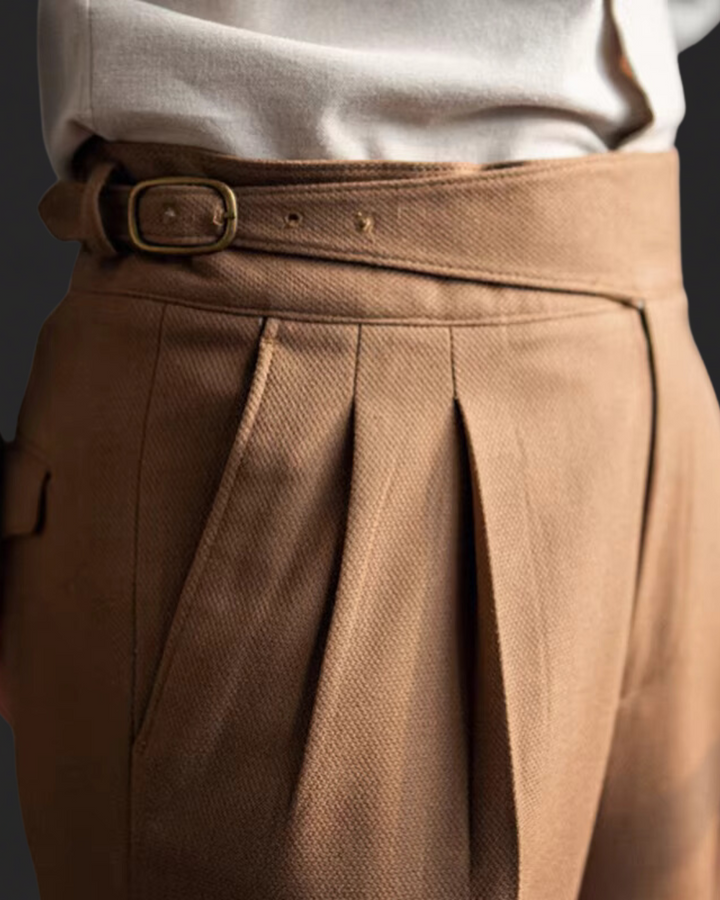 Levoire | Pantalon Faldattu Confortable Et Élégant Coupe Droite Karamelli