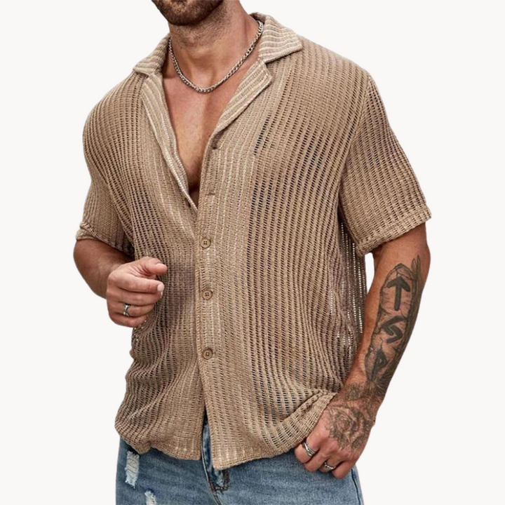 Levoire | Chemise en tricot à corps creux Khaki