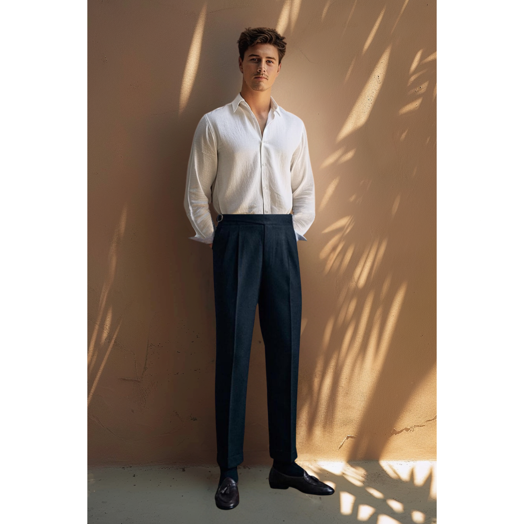 Levoire | Pantalon Faldattu Confortable Et Élégant Coupe Droite Noir
