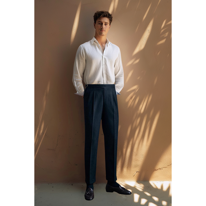 Levoire | Pantalon Faldattu Confortable Et Élégant Coupe Droite Noir