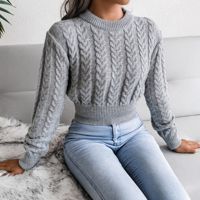 Levoire | Pull Femme Aéré Avec Motif Torsadé Pour Les Journées D'Été Fraîches Gris Taille unique
