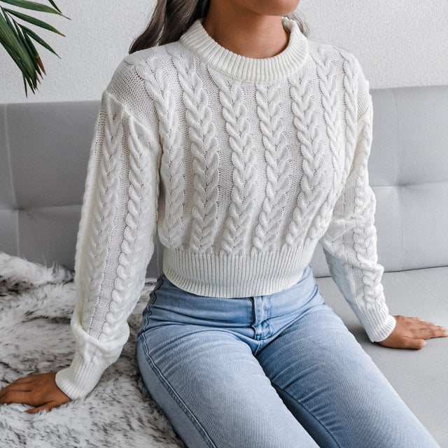 Levoire | Pull Femme Aéré Avec Motif Torsadé Pour Les Journées D'Été Fraîches Blanc Taille unique