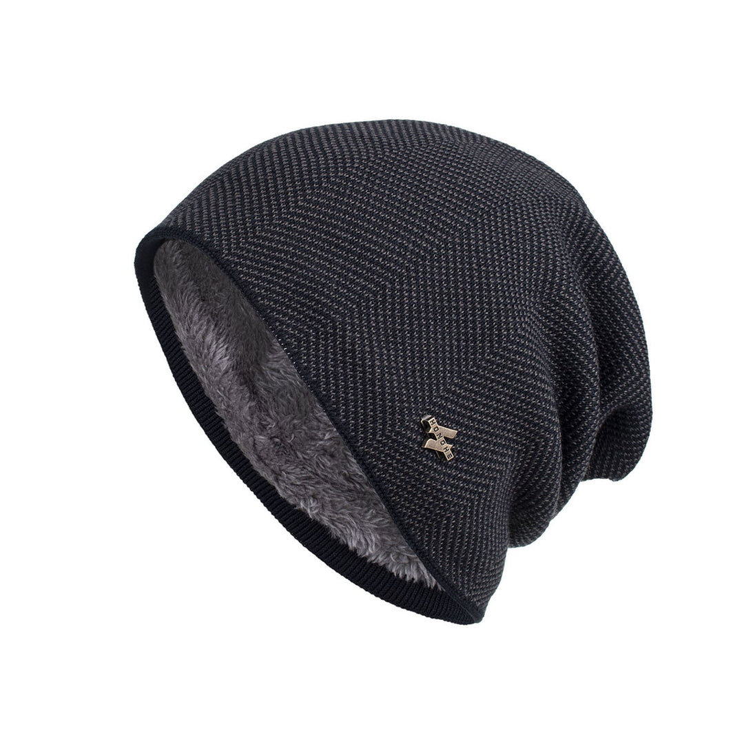 Levoire | Bonnet avec Mélange de Laine Douce et Design Urbain pour Hiver Gris