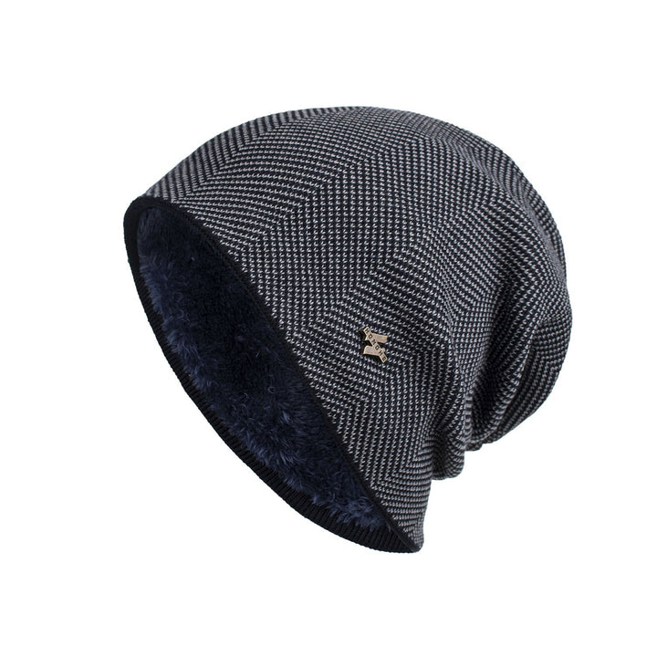 Levoire | Bonnet avec Mélange de Laine Douce et Design Urbain pour Hiver Bleu