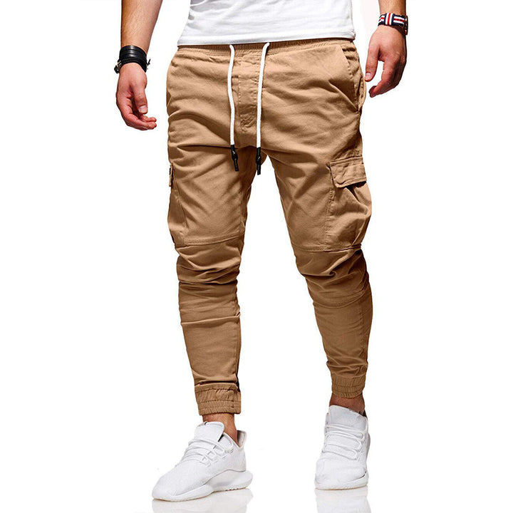 Levoire | Pantalons Cargo Slim Fit Rentou Avec Plusieurs Poches Khaki