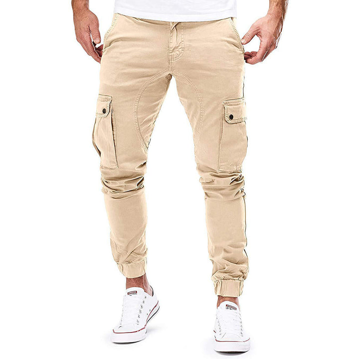 Levoire | Pantalons Cargo Slim Fit Rentou Avec Plusieurs Poches Beige