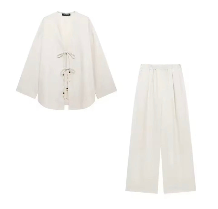 Levoire | Loungewear Ensemble Douce Élégance Blanc