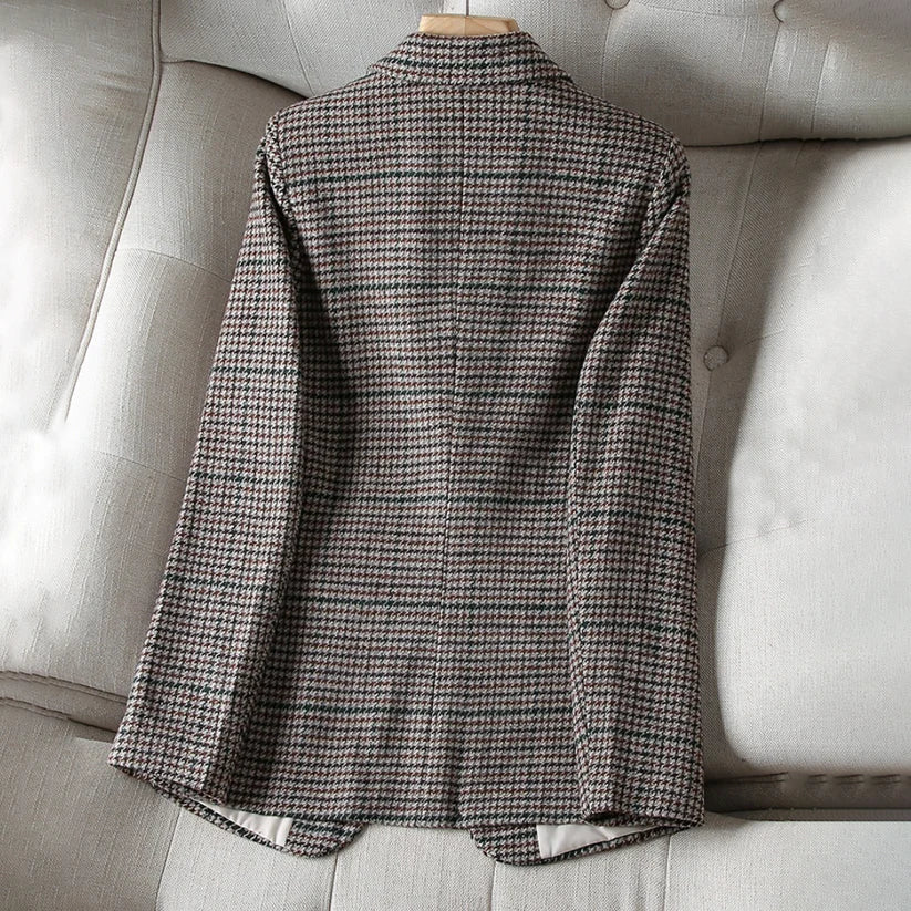 Levoire | Blazer À Carreaux Pour Femmes