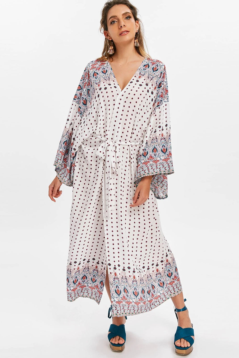 Levoire | Floral manches cloche impression florale