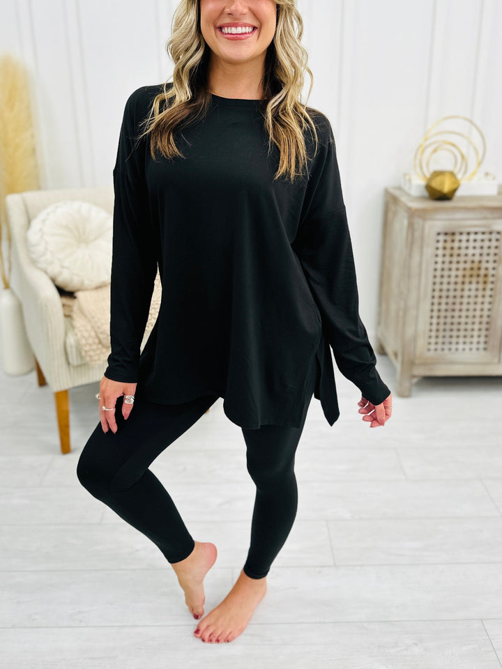 Levoire | Ensemble de loungewear à manches longues Noir