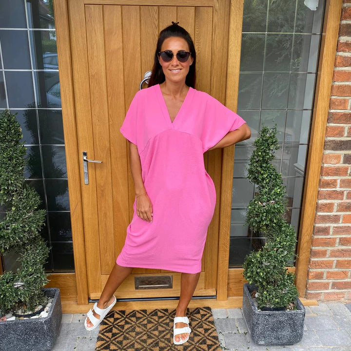 Levoire | Robe De Loisirs Élégante Et Stylée Fuchsia