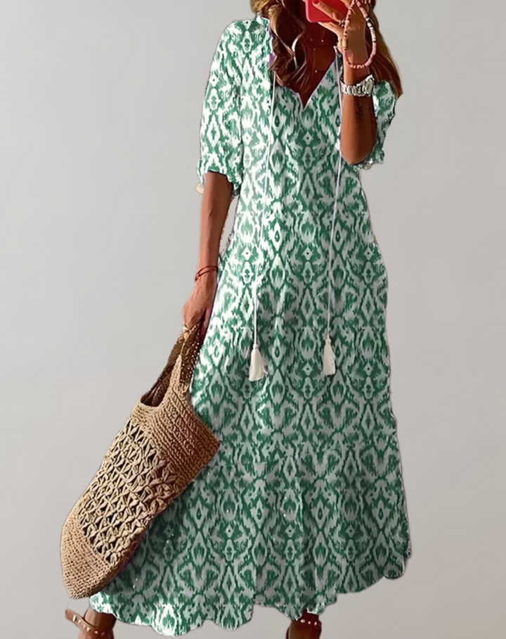 Levoire | Robe D'Été Longue Maxidress Pour Femmes Vert