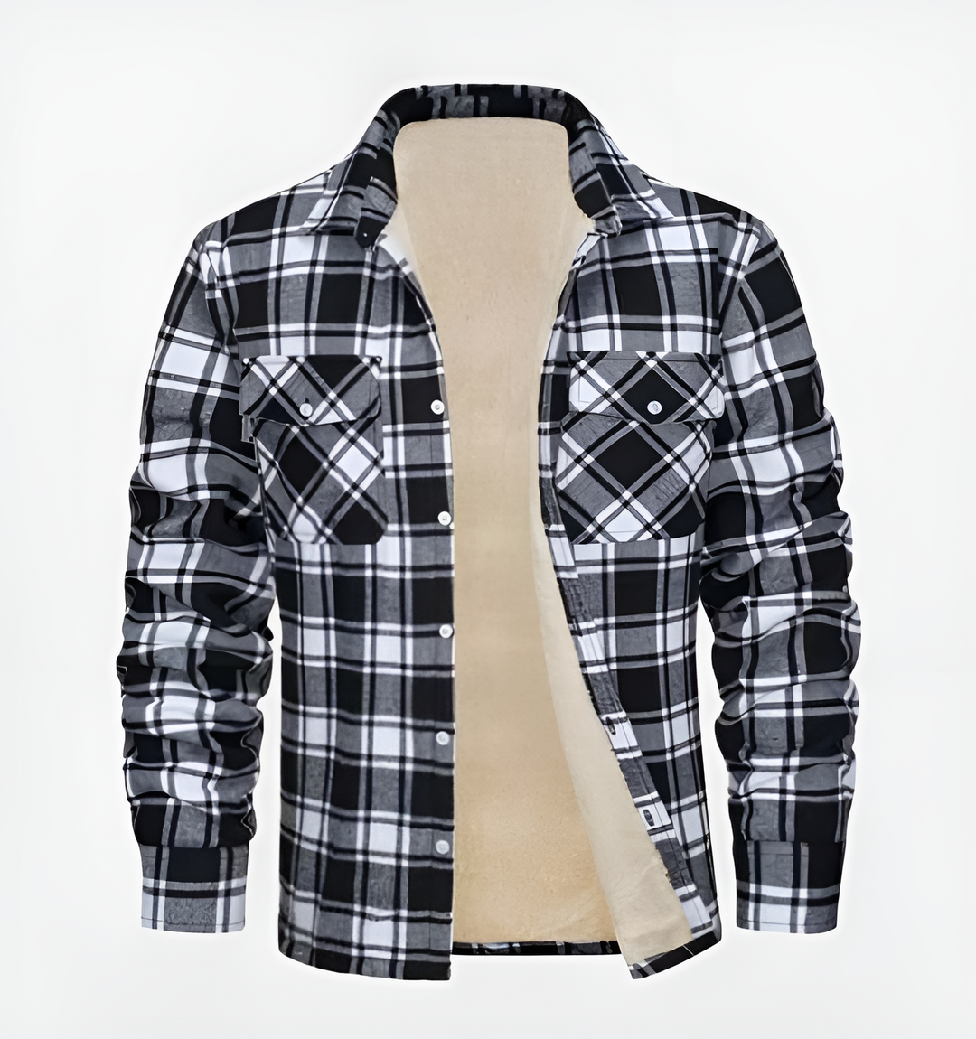 Levoire | Veste En Flanelle Pour Hommes Noir