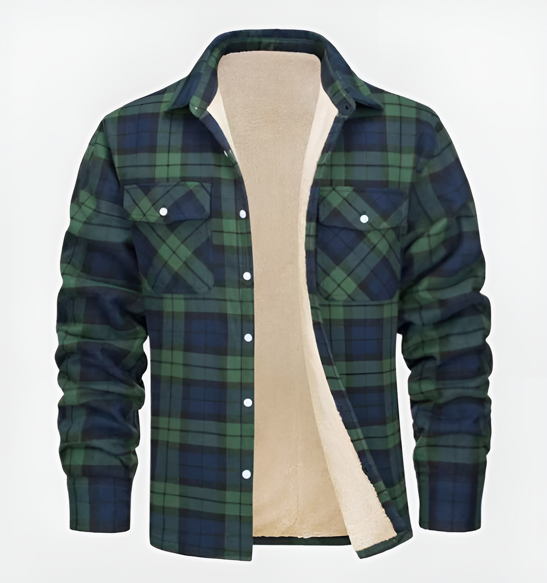 Levoire | Veste En Flanelle Pour Hommes Vert