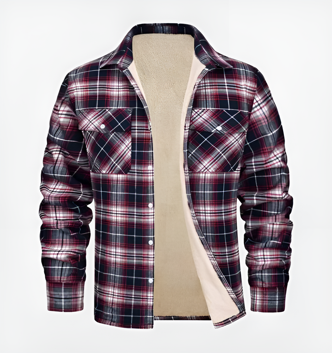 Levoire | Veste En Flanelle Pour Hommes Rot