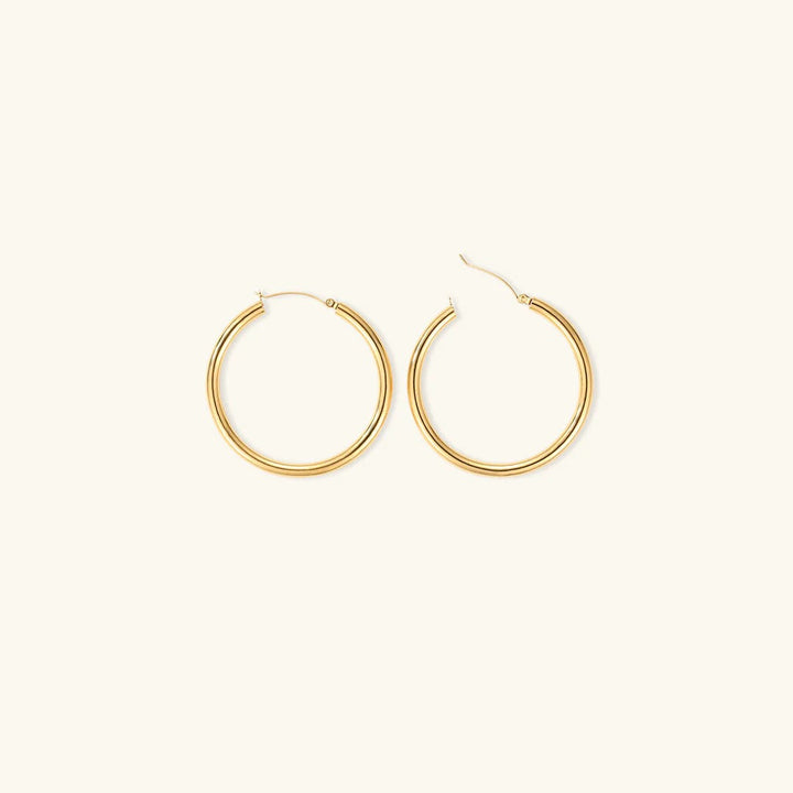 Levoire | Boucles D'Oreilles Rondes Larges Or 50 mm