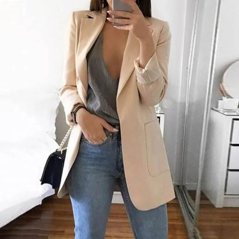Levoire | Blazer Exécutif Sans Effort Abricot