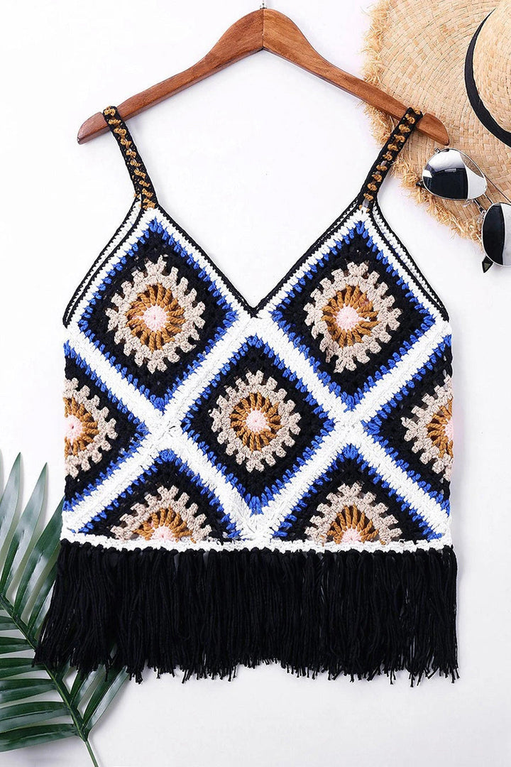 Levoire | Col Crochet-franges Couvrir Haut Multicolore Taille unique