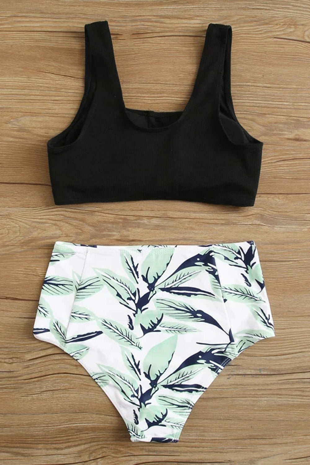 Levoire | Imprimé Rib Nœud Avant Taille Haute Bikini