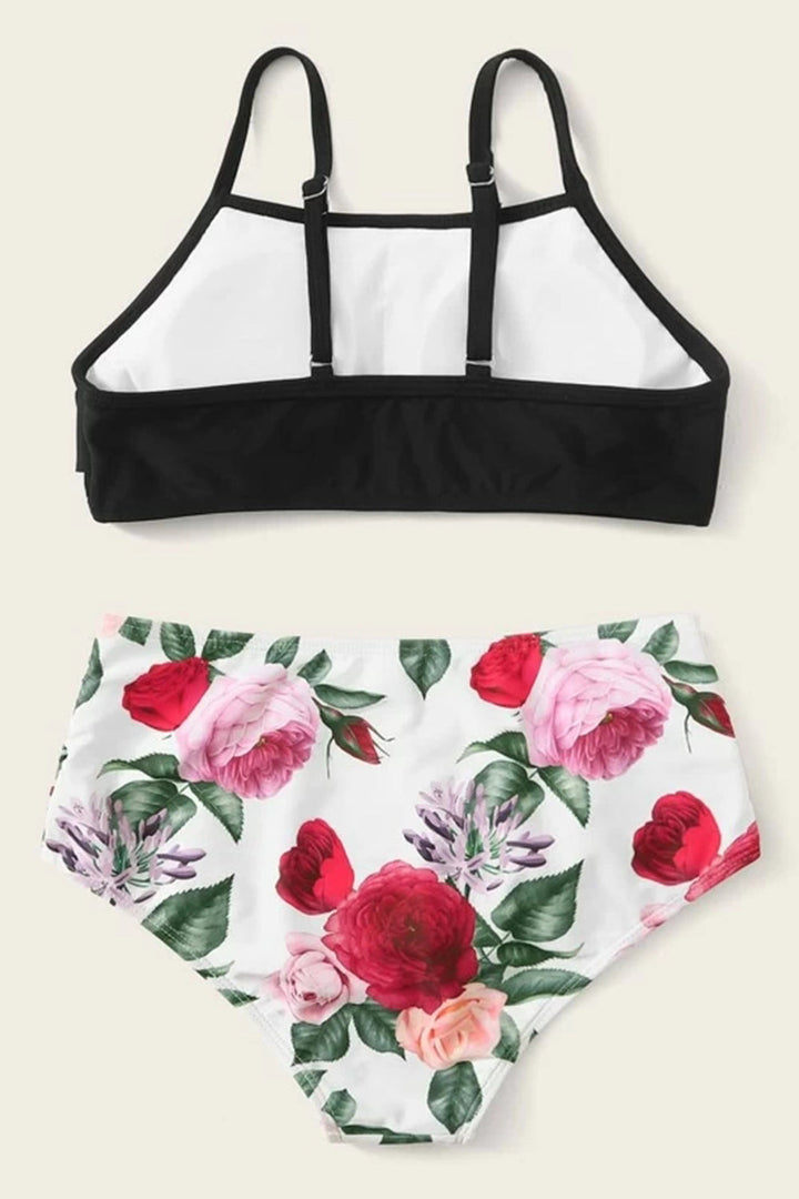 Levoire | Ensemble de Bikini à Volants à Fleurs