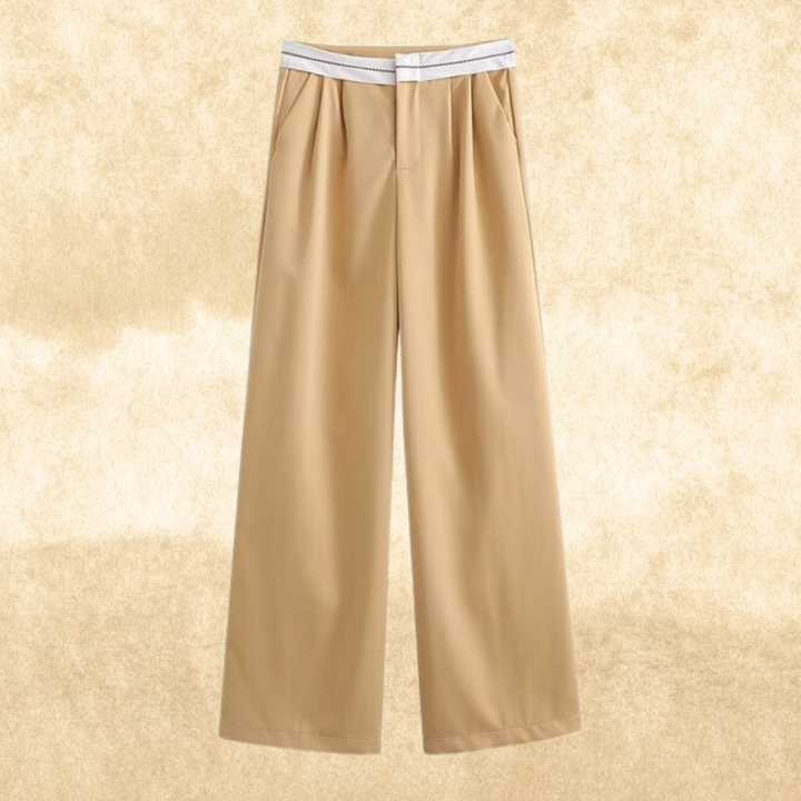 Levoire | Pantalon Weinlese Taille Haute Khaki