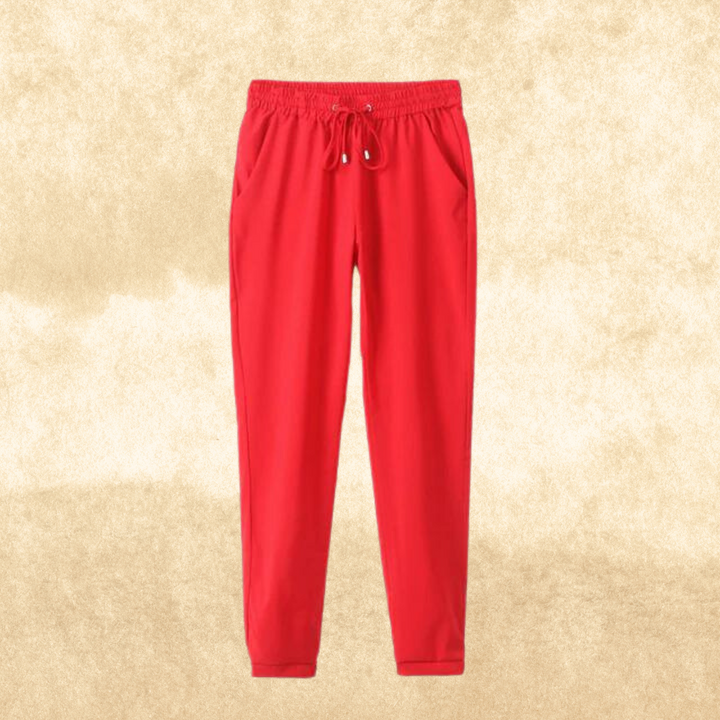 Levoire | Pantalon Femme Avec Taille Élastique Rot