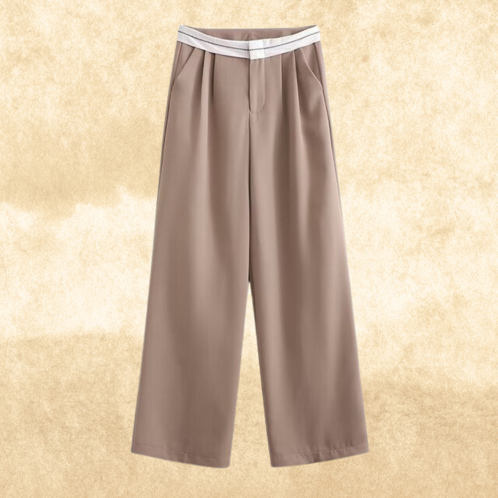 Levoire | Pantalon Weinlese Taille Haute abricot