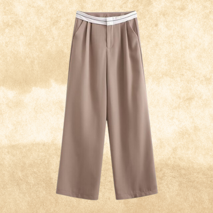 Levoire | Pantalon Weinlese Taille Haute abricot