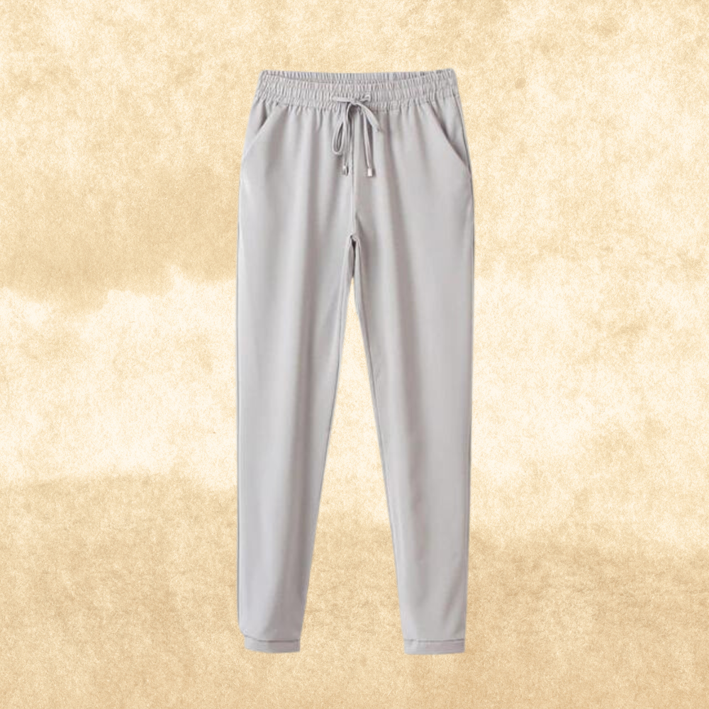 Levoire | Pantalon Femme Avec Taille Élastique Gris