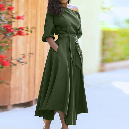 Levoire | Robe chic élégante avec manches mi-longues