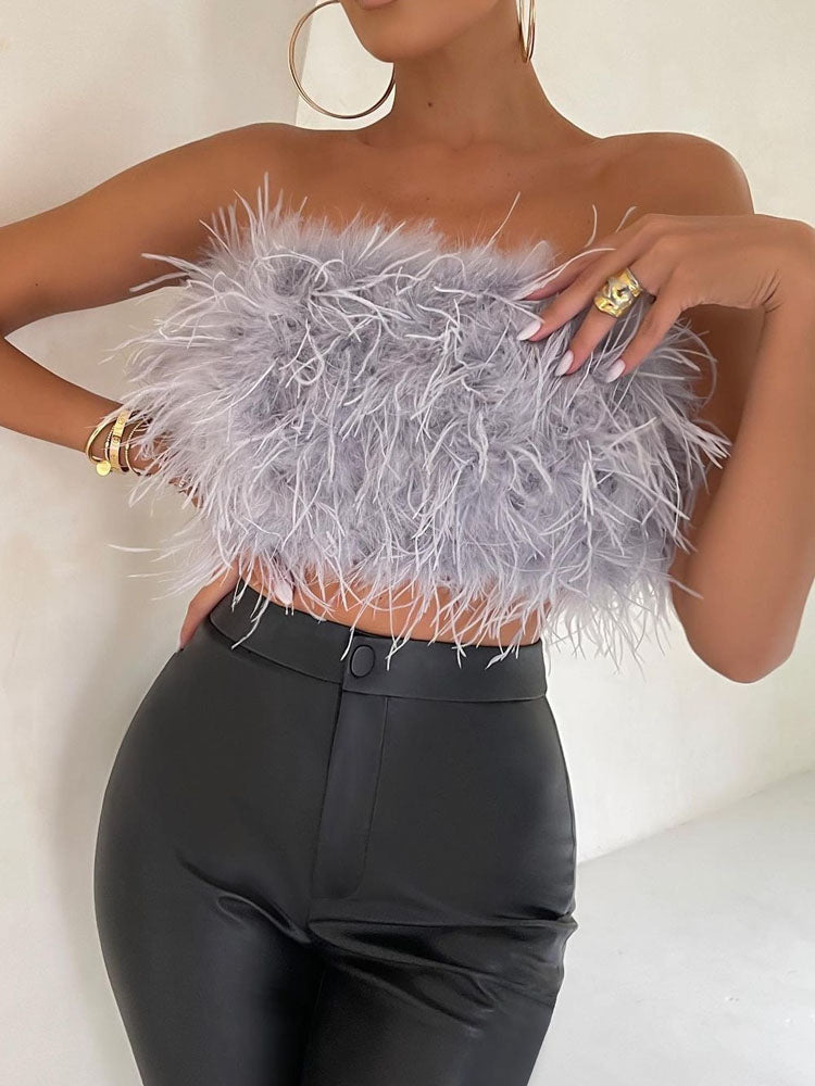 Levoire | Top Bandeau Gaffityksellä Gris