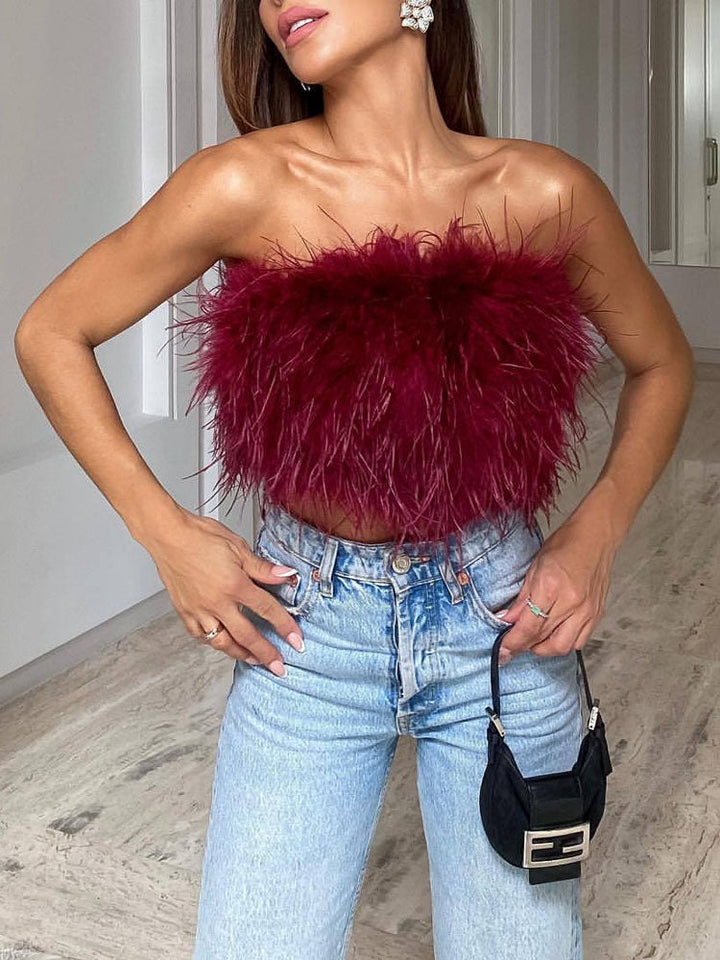 Levoire | Top Bandeau Gaffityksellä Rot