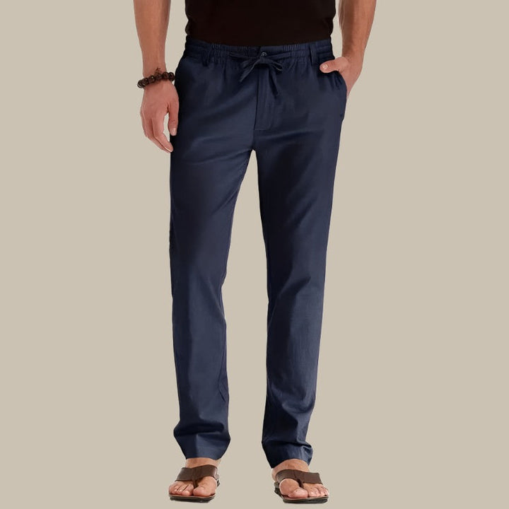 Levoire | Pantalons D'Été Confortables Avec Une Taille Élastique Et Une Coupe Ample merensini