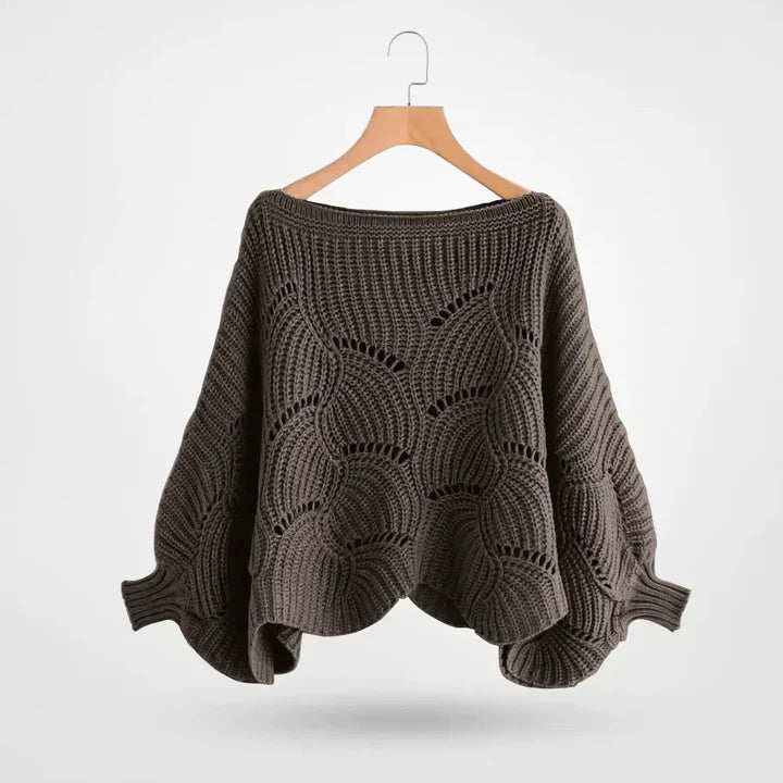 Levoire | Pull-Over En Tricot Avec Des Manches Chauve-Souris Moka