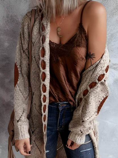 Levoire | Cardigan d'hiver décontracté et élégant Marron