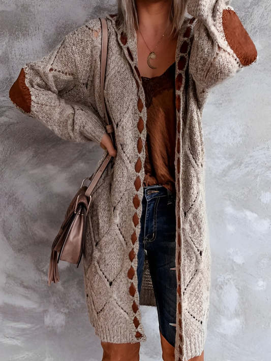 Levoire | Cardigan d'hiver décontracté et élégant Marron S